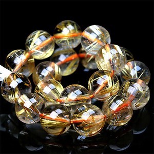 Gemstone Bracelet Rutile Quartz 10mm
