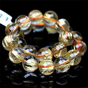 Gemstone Bracelet Rutile Quartz 8mm