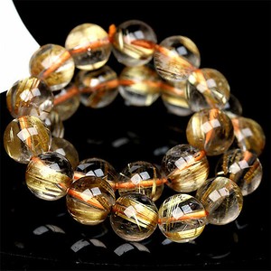 Gemstone Bracelet Rutile Quartz 7mm