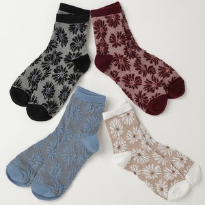 Crew Socks Float Flower Socks