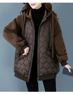 コート 長袖 厚手 フード付き 綿服 ゆったり 快適 無地 秋冬 レディース ファッション  BQ699