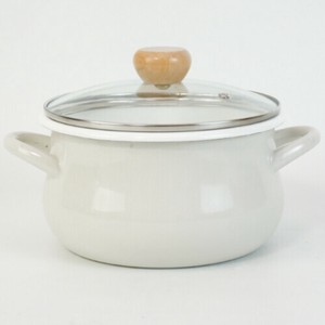 Enamel Pot Gray 20cm