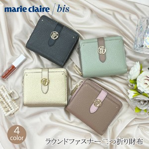 marie claire/bis ルナ ラウンドファスナー二つ折り財布 レディース財布 財布