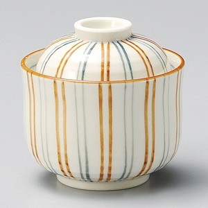 二色十草一口碗　茶碗蒸し 日本製 陶器 美濃焼