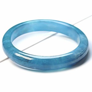Gemstone Bracelet Aquamarine/Coral Bangle