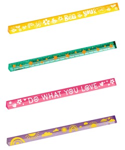 【特価品】モーゼス ラブリープラネット アクリル定規 20cm【アソート/中国製】