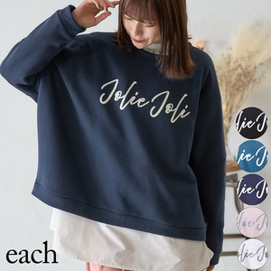 【each 新作 再入荷】裏起毛Jolieロゴスウェット　トレーナー カジュアル 2025SS 新作 each東京