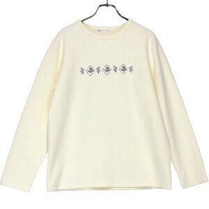T-shirt Long T-shirt Double- faced Printed Flowers