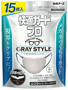 快適ガードプロ　プリーツタイプ　ふつうサイズ　グレースタイル 【マスク】