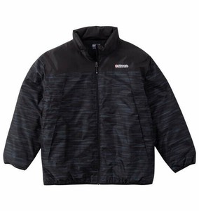 OUTDOOR PRODUCTS ビッグサイズ メンズ 240Tデュスポ×裏フィルム中綿キルトジャケット ブラック