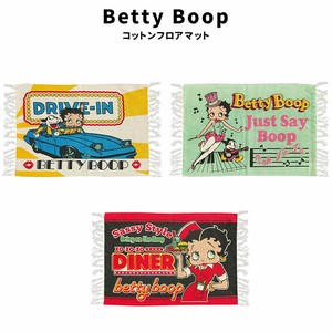ベティちゃん ベティブープ Betty Boop Cotton Mat コットン フロアマット フリンジ付き キッチン 玄関