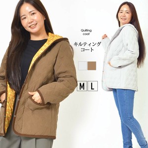 Coat Diamond-Patterned Casual