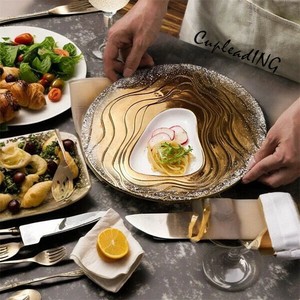 【定番商品】早い者勝ち 個性 芸術 陶磁器皿 洋食皿 プノンペン ステーキ皿 デザート皿 パスタ皿 撮影道具