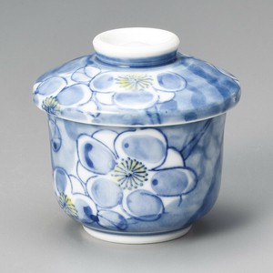 やり梅小むし碗 美濃焼 日本製 陶器　茶碗蒸し