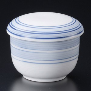 駒筋丸蒸し碗 美濃焼 日本製 陶器　茶碗蒸し