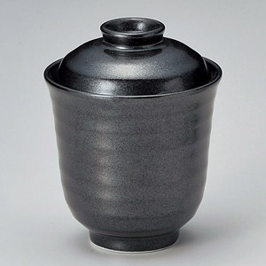 黒天目一口碗　日本製 美濃焼 陶器 茶碗蒸し