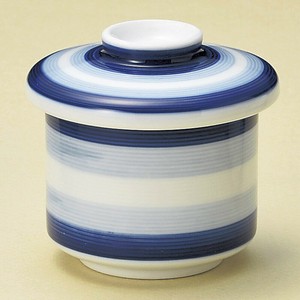 二色筋蒸碗 美濃焼 日本製 陶器　茶碗蒸し
