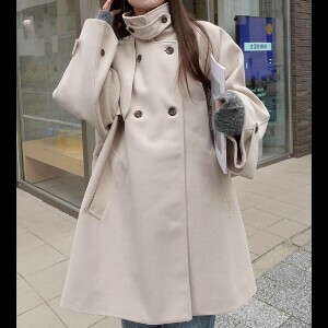 ＜タイムセール＞ミドル丈フレアコート　秋　冬　AW　春　大人　アウター　羽織　きれい　体型カバー　上着