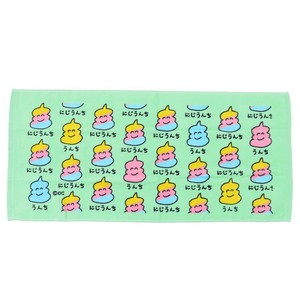 【フェイスタオル】おえかきさん フェイスタオル にじうんちさん