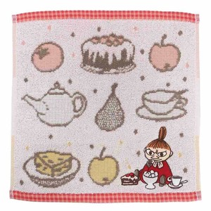 【ハンドタオル】ムーミン ジャガードハンカチタオル オーガニックコットン リトルミイとお茶会