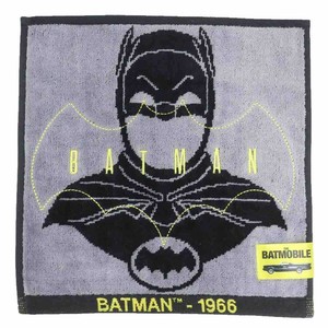 【ハンドタオル】バットマン シャーリングハンカチタオル マスクロゴ1966