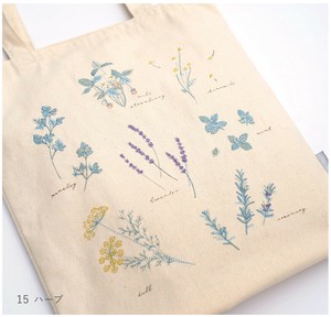 【ito&】刺繍トートバッグ　大　ハーブ