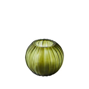 ガラスベース　オリーブ　H8 花瓶 花器 ガラス 海外 雑貨 雑貨屋 おしゃれ インテリア
