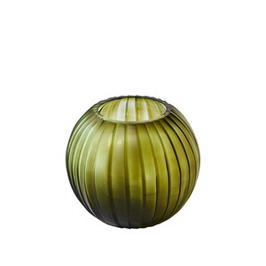 ガラスベース　オリーブ　H18 花瓶 花器 ガラス 海外 雑貨 雑貨屋 おしゃれ インテリア