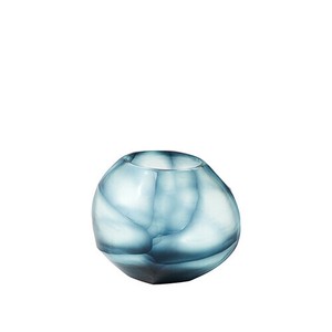 ガラスベース　オーシャンブルーH11.5 花瓶 花器 ガラス 雑貨 雑貨屋 おしゃれ インテリア