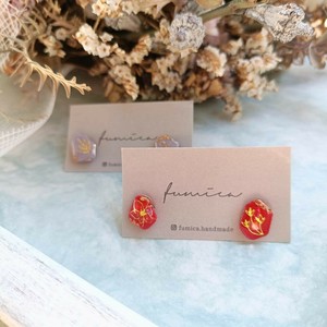 Pierced Earrings Gold Post