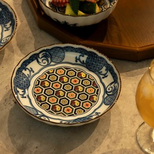 美浓烧 大餐盘/中餐盘 日式餐具 5寸 16.5cm 日本制造