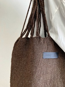 メキシコ製・ウール素材のハンモックバッグ・GRAY（L）手織り