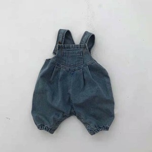 韓国スタイル 4サイズ サロペット デニム ポケット