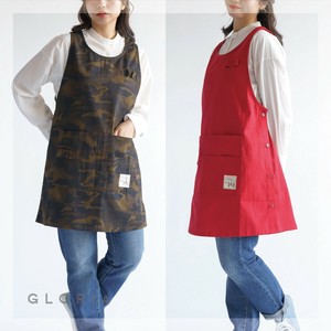 【定番人気】チノ　脇ボタンエプロン　キッチン雑貨　カフェ　おしゃれ　ユニセックス