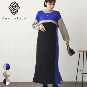 【決算SALE】前後2WAYクレイジーパネル細見えワンピース◇細見え効果抜群のニットワンピース