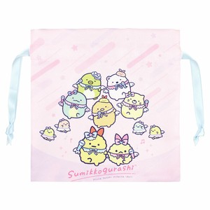 すみっコぐらし リボンフラット巾着　天使なえびてんアイドル