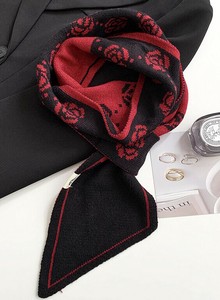 Thick Scarf Reversible Flower Scarf Unisex 2-colors