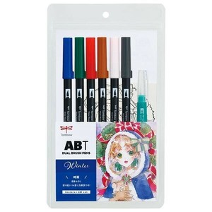 Tombow Marker/Highlighter Dual Brush Pen Water-based Marker Tombow 6-colors