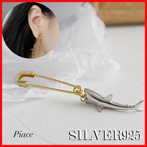 Pierced Earrings Silver Post One size fits all Unisex