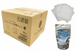 ｸﾞﾘｽﾄﾗｯﾌﾟ改善ｾｯﾄ（浄化剤1個・油吸着ｼｰﾄ30枚）