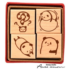 ぷちスタンプセット　ゆるだるパンダ　はてな