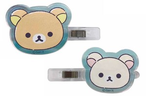 リラックマ　オーロラアクリルクリップ