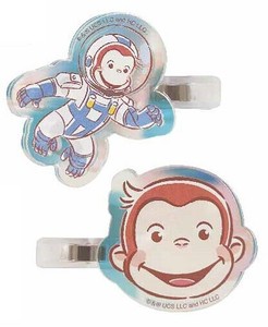おさるのジョージ　オーロラアクリルクリップ