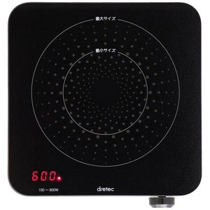 ドリテック　卓上IH調理器　ミニチュラ　ブラック　DI-218(BK)