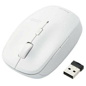 エレコム　ELECOM　抗菌 ワイヤレス 静音 BlueLEDマウス （5ボタン） M-BL21DB