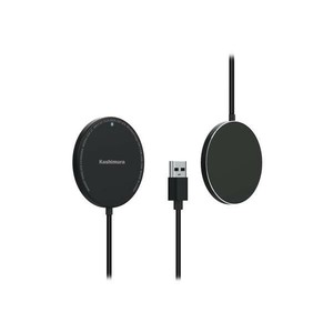 カシムラ マグネットワイヤレス充電器 15W 1m KW-27