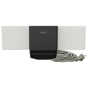 ムサシ　屋外向け AC式 LEDセンサーライト（7W×2灯） RITEX　無線連動センサーライト(送