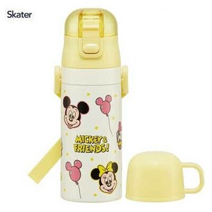 Water Bottle Mickey Balloon Skater Stainless Steel Bottle 2-way