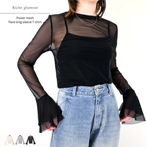 T-shirt Flare Sleeve Long T-shirt Mesh [2025 NEW]