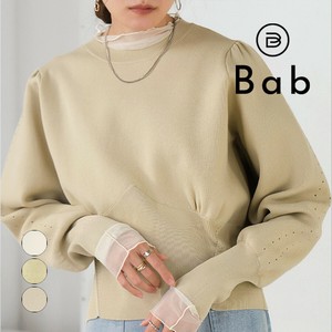 Sweater/Knitwear Waist Sweatlike Knit Tops Switching
